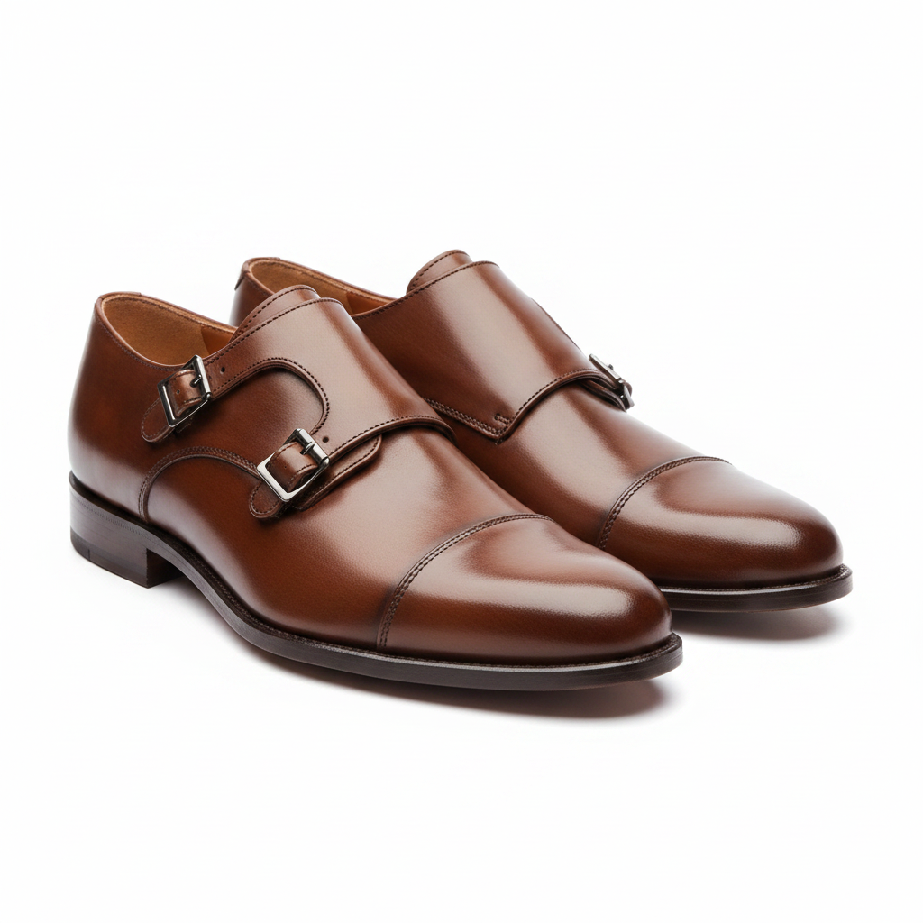 Double Monk Strap: The Capone  Godfather Shoes