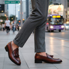 Alessandro - Hand-Burnished Tassel Loafer