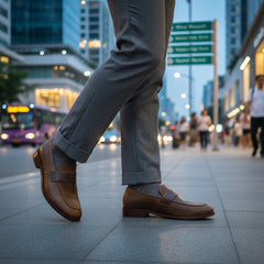 Lorenzo - Crazy Horse Leather Penny Loafer
